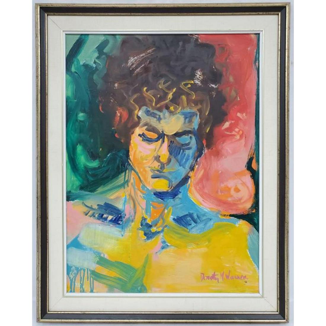 D. M. Warren, "Man", Watercolor Painting (1 of 3)