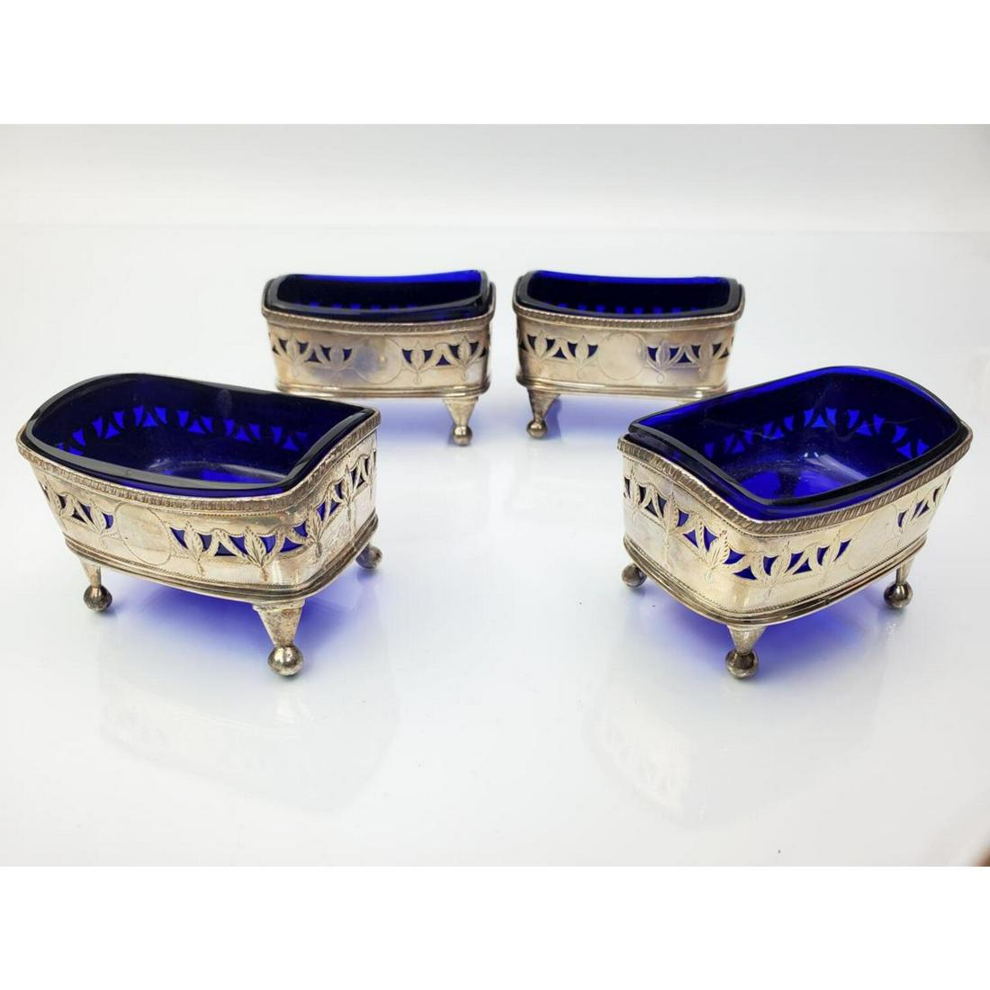 Lot of 4 English George III Sterling Silver C.1790 (1 of 3)