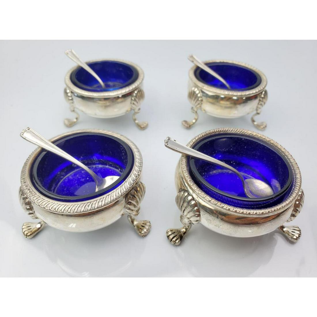 Lot of 4 Sterling Silver Salt Cellars (1 of 3)