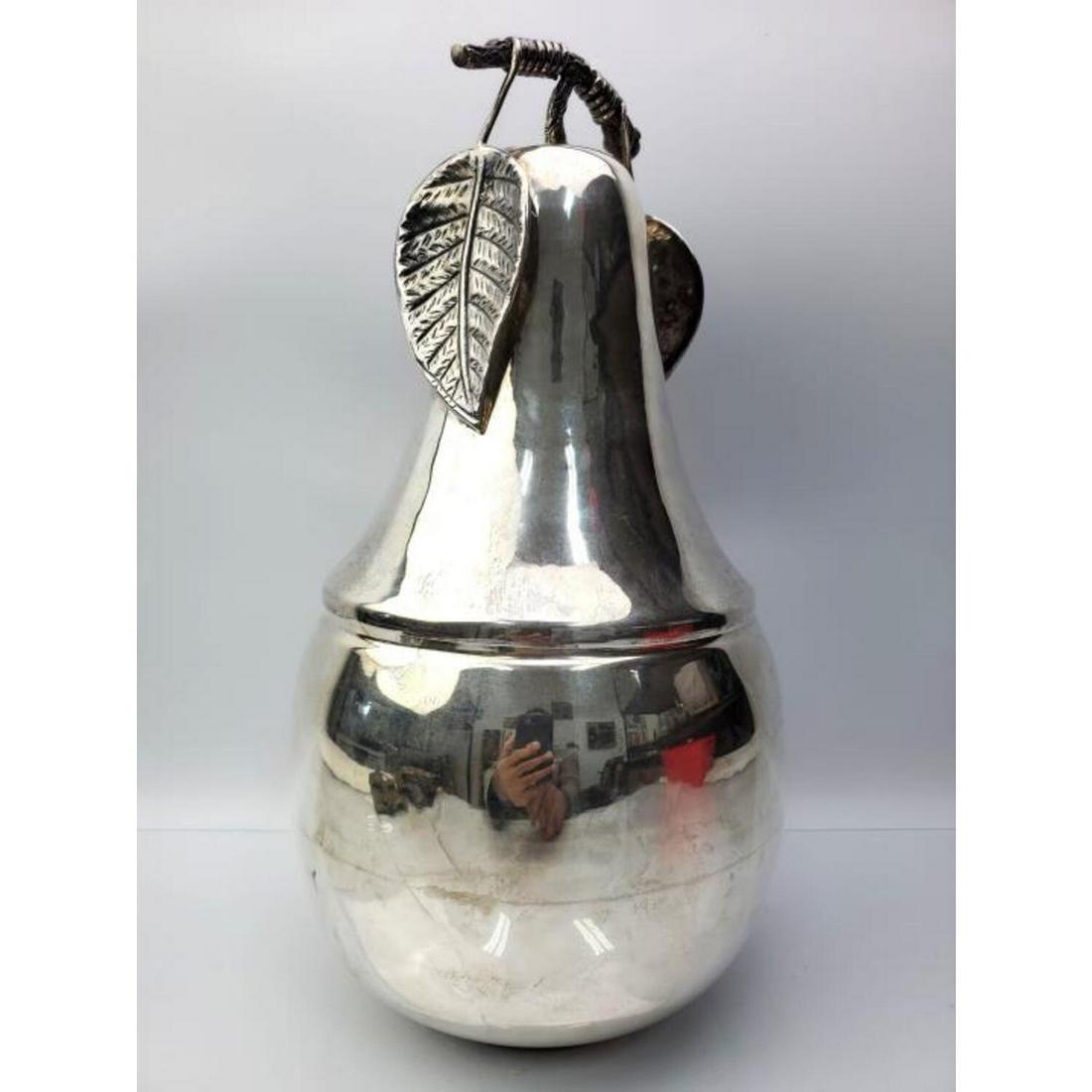 Large Sterling Silver Pear Shape Ice Bucket (1 of 5)
