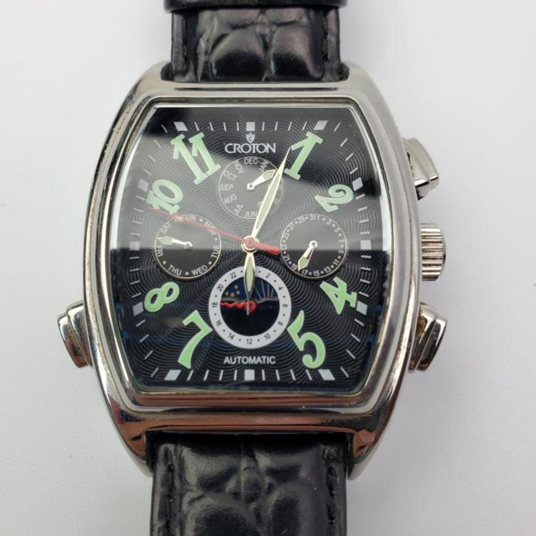 Croton Automatic Watch with Original Leather Band (1 of 4)