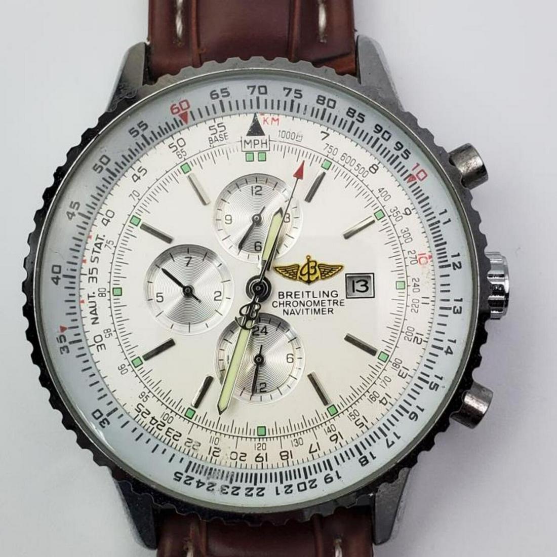 Reproduction Breitling Chronometer Navitimer Watch (1 of 4)