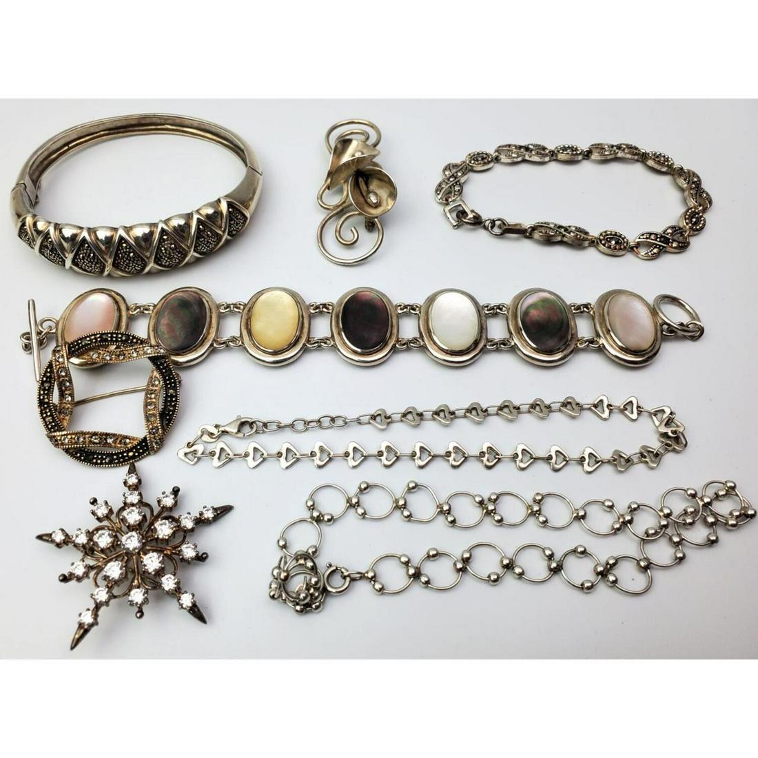 8 Sterling Silver Jewelry Items (1 of 4)
