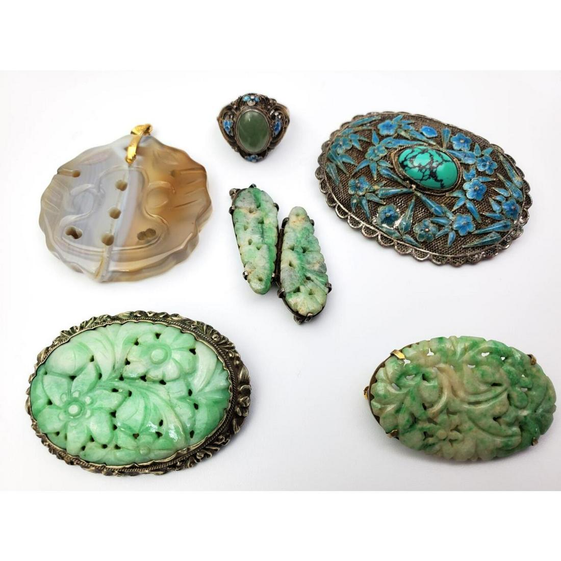 6 Chinese Pieces of Old Jewelry (1 of 4)