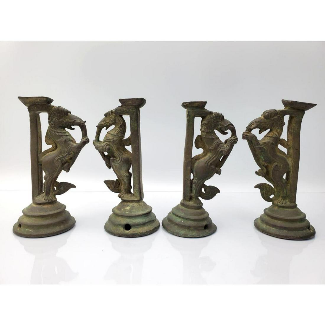 Lot of 4 Bronze Southeast Asian Figures. (1 of 4)