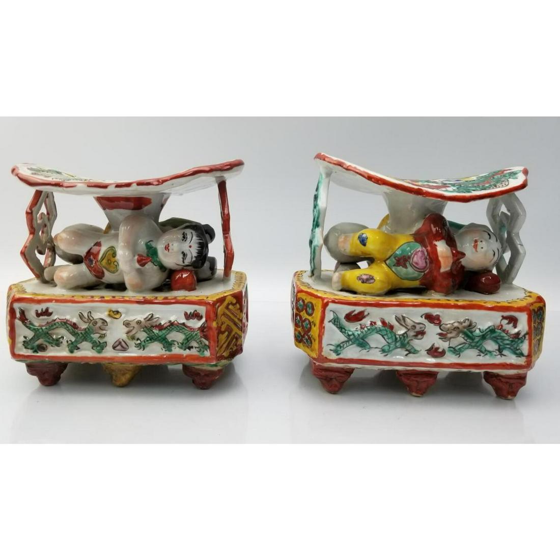 Pair of Chinese Porcelain Pillows (1 of 5)