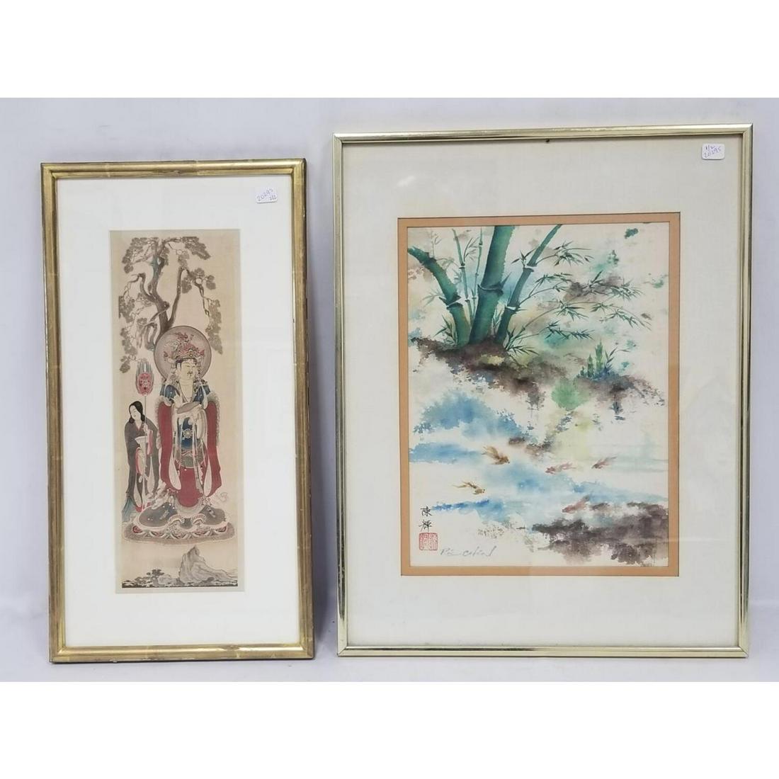 2 Chinese Paintings. (1 of 5)