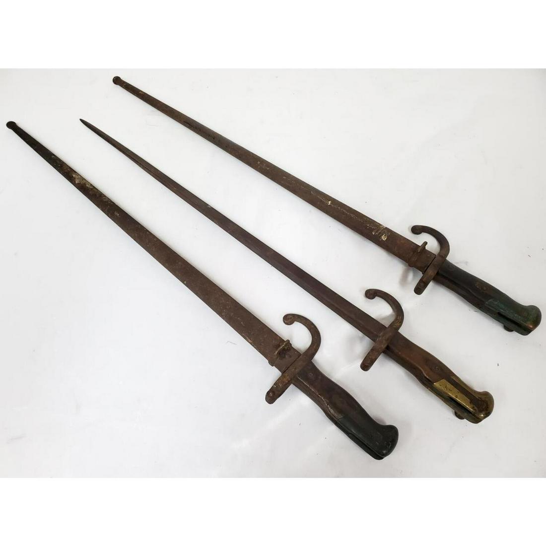 Lot of 3 Antique 19thc. French Swords (1 of 8)