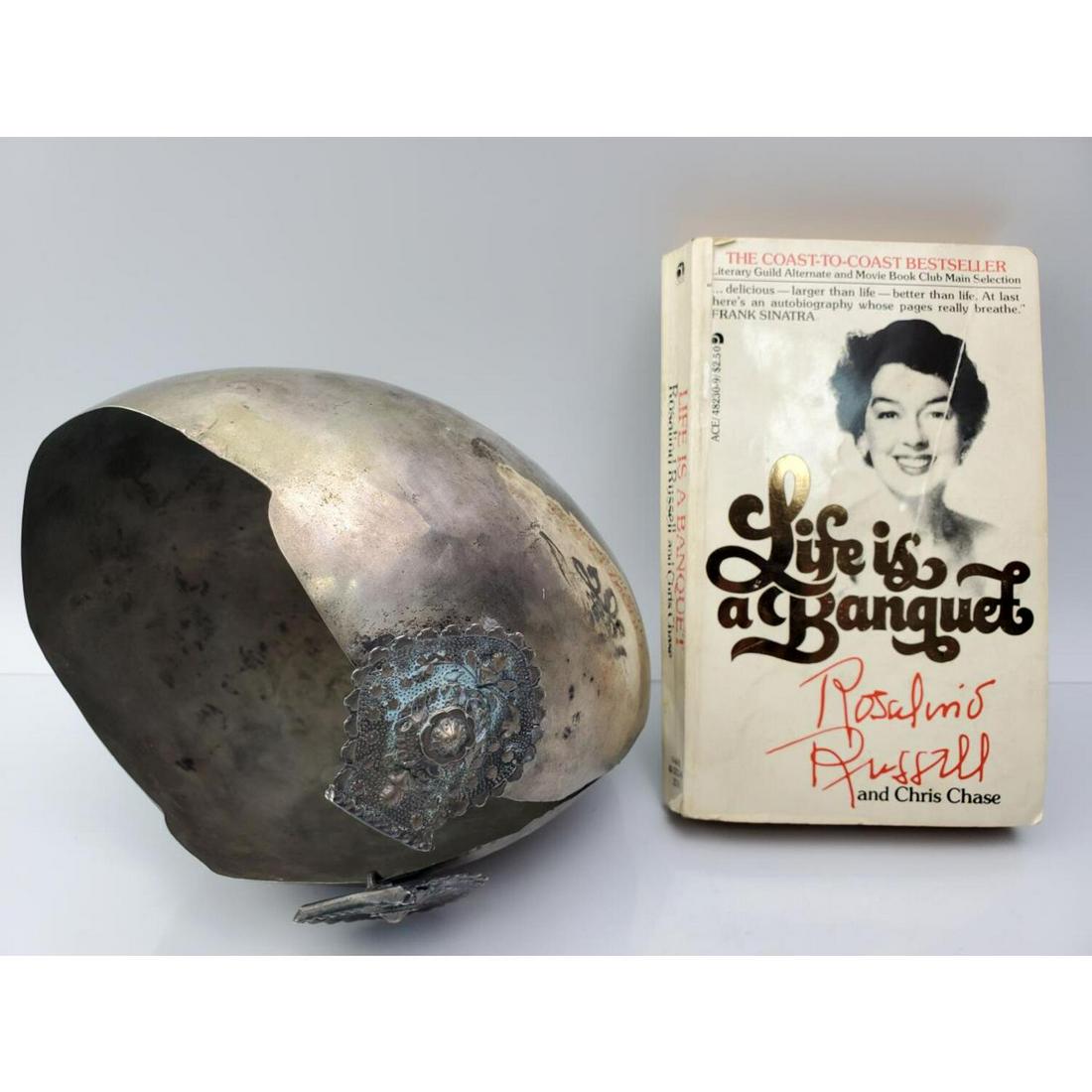 Rare Metal Skull Cap Worn by Rosalind Russell (1 of 5)