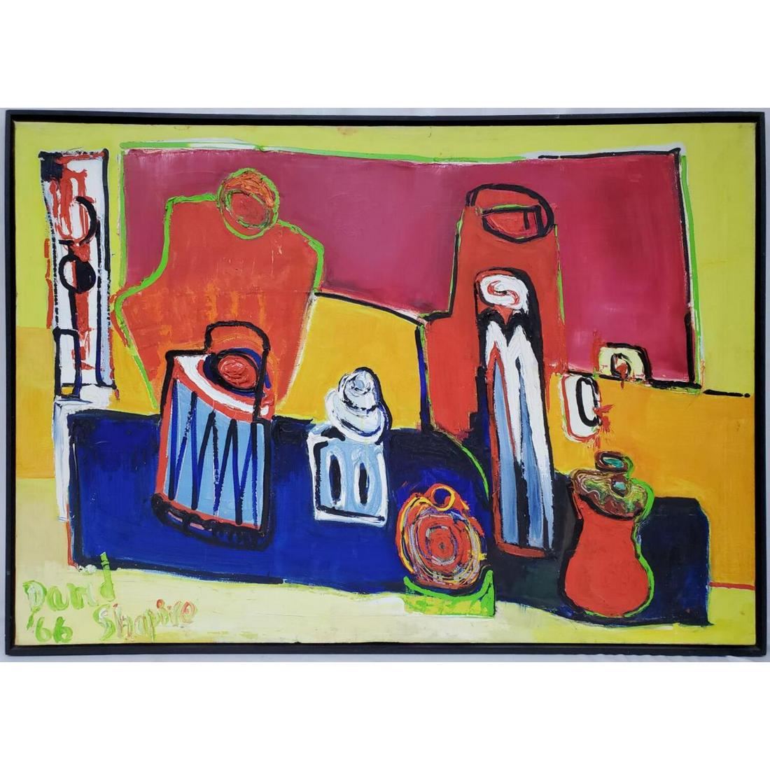 David Shapiro, American (Born 1922) Large Painting (1 of 7)