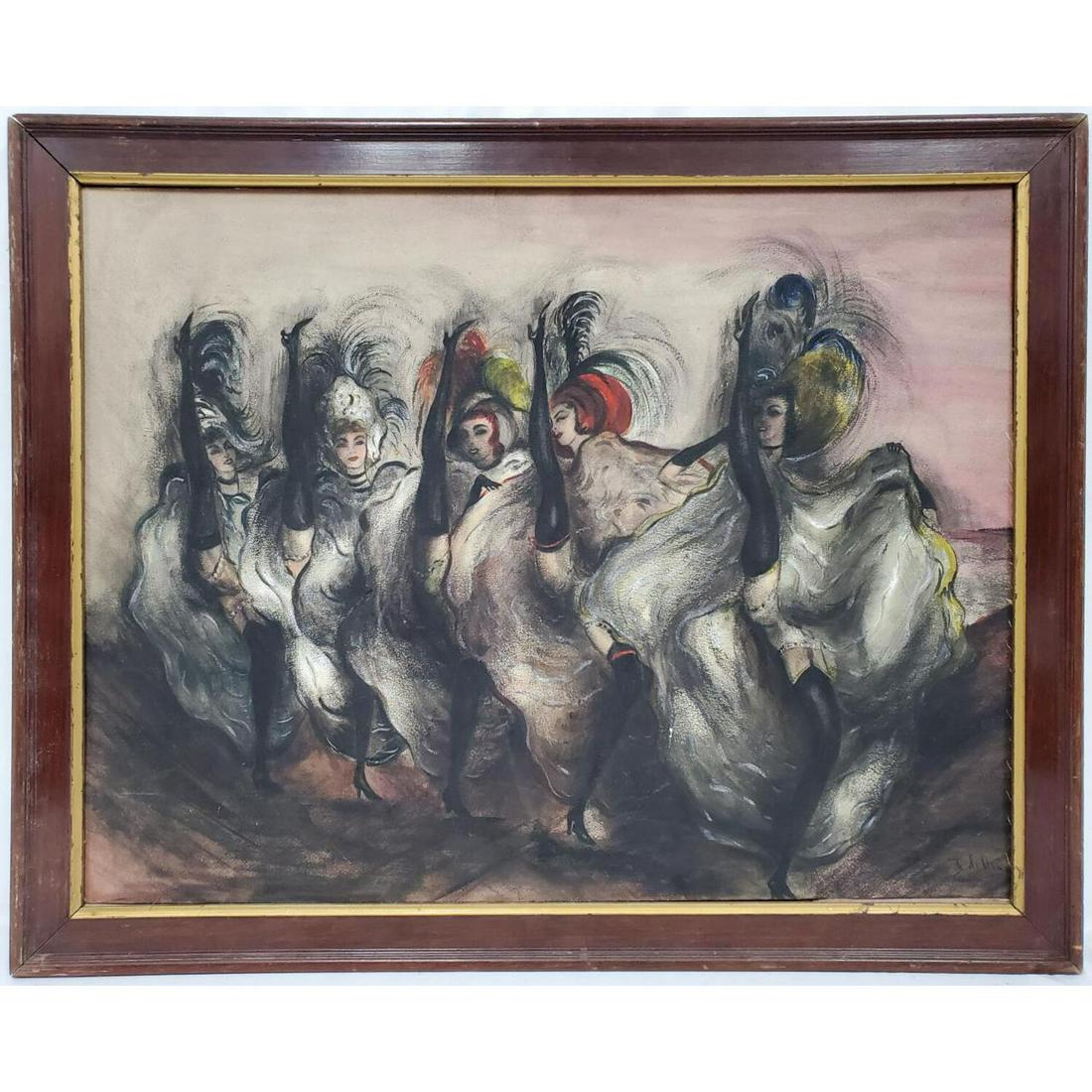 Old Signed Painting, Pastel on Heavy Paper (1 of 3)