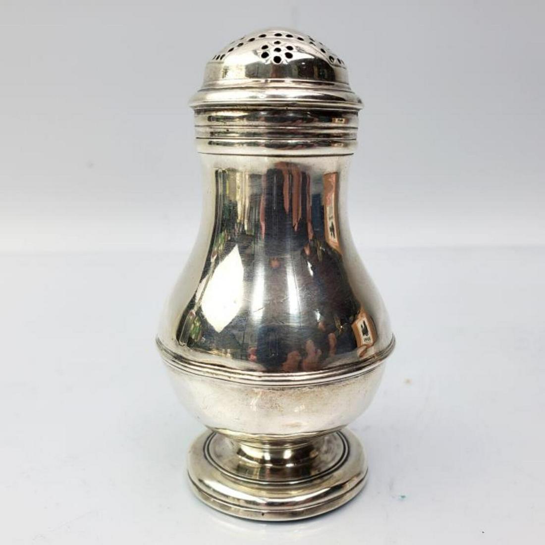 English George II Sterling Sugar Castor, c. 1743 (1 of 3)