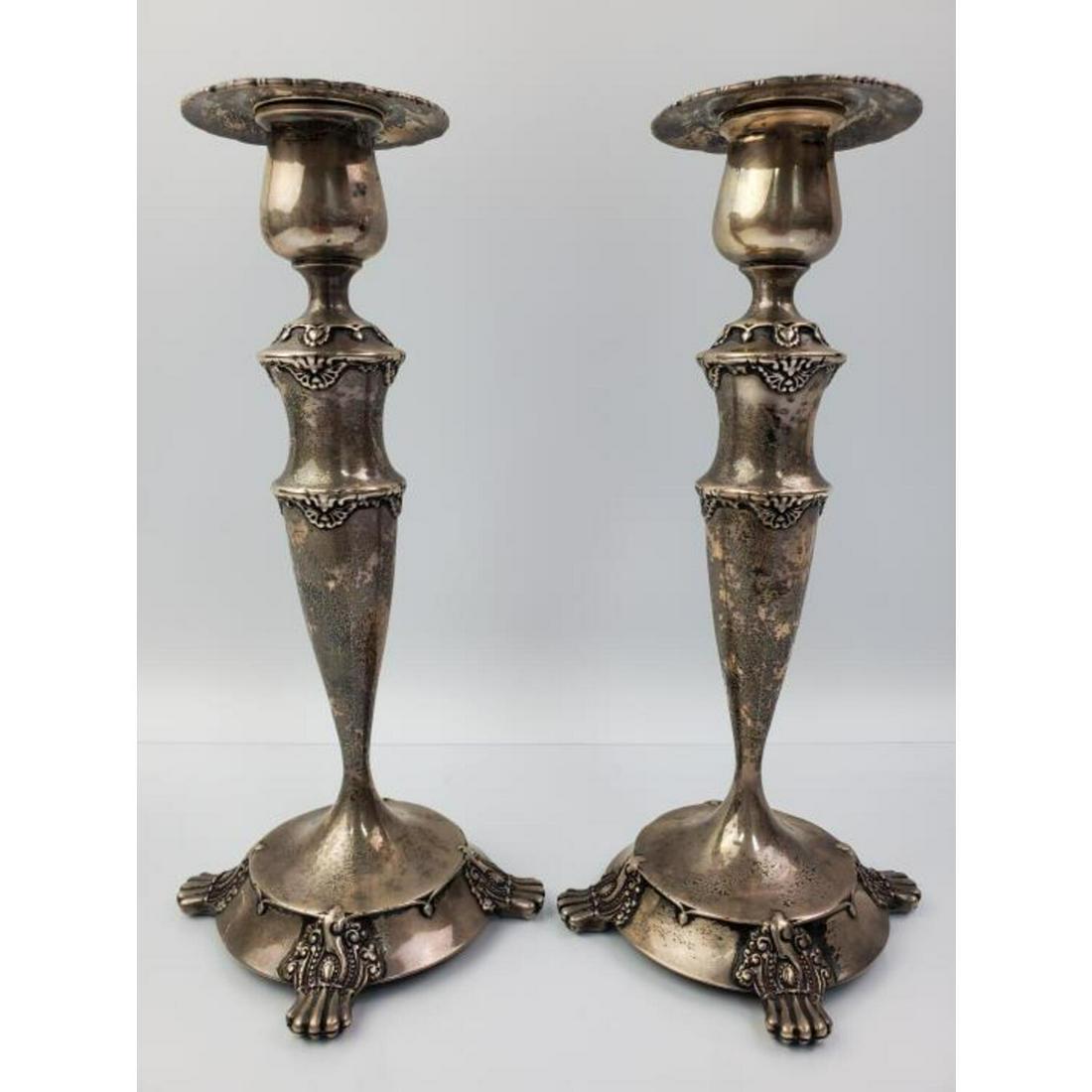 Tiffany & Co. Makers Sterling Silver Candlesticks