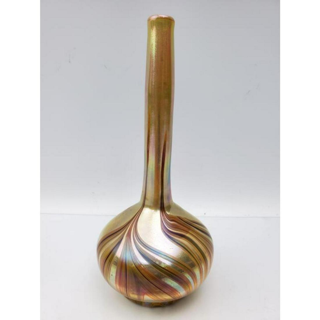 L.C. Tiffany Favrile Iridescent Glass Vase (1 of 5)