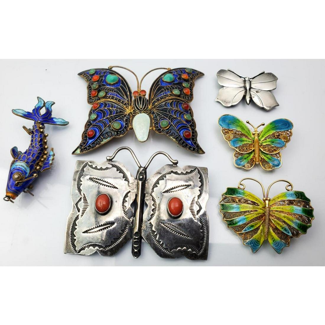 5 Piece lot of Silver Jewelry Items (1 of 5)