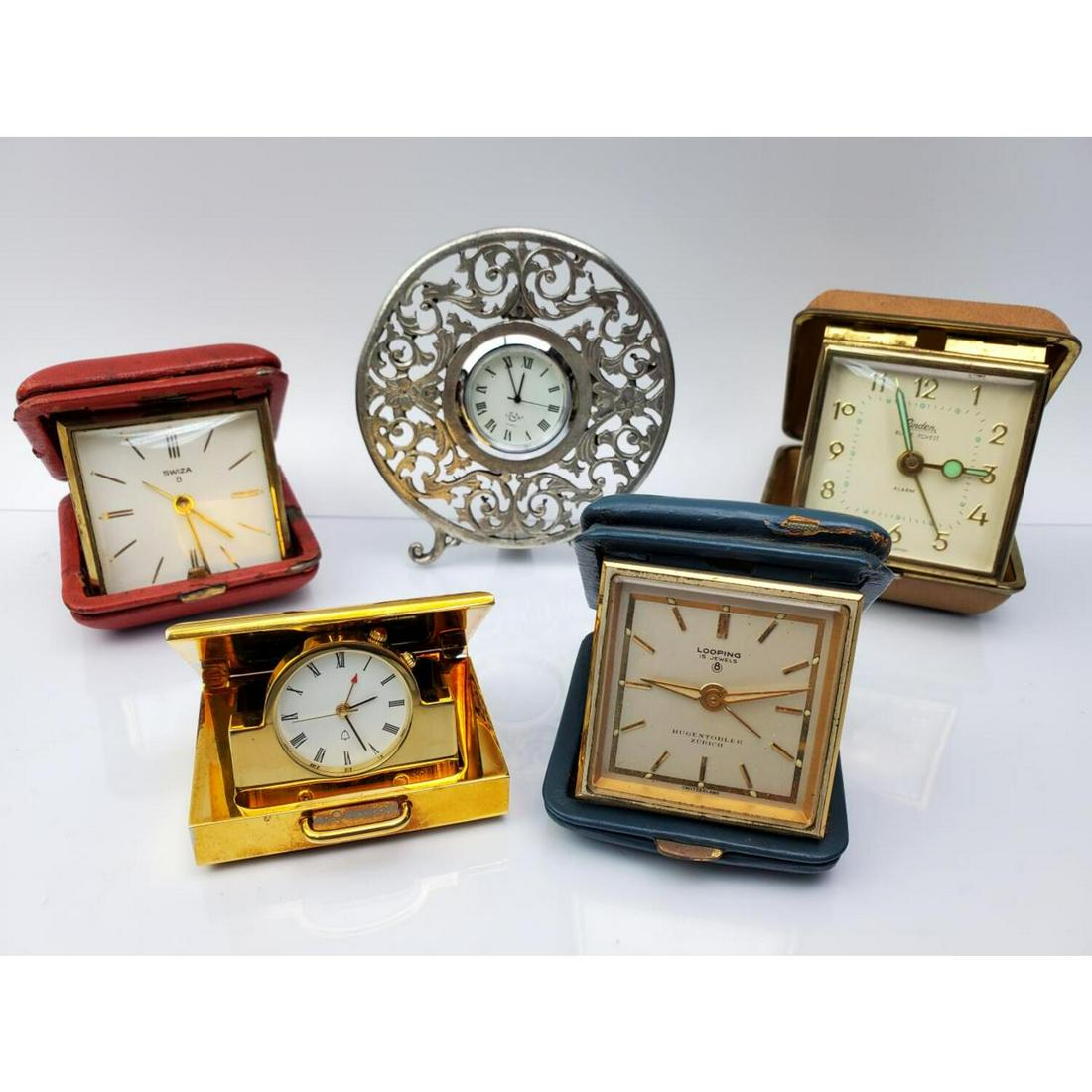 Lot of 4 Travelling Alarm Clocks (1 of 5)