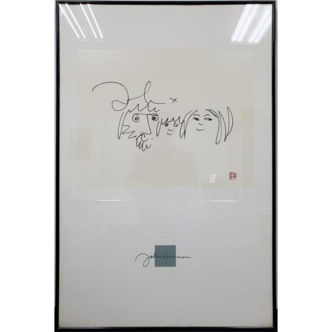 John Lennon Family Tree Lithograph
