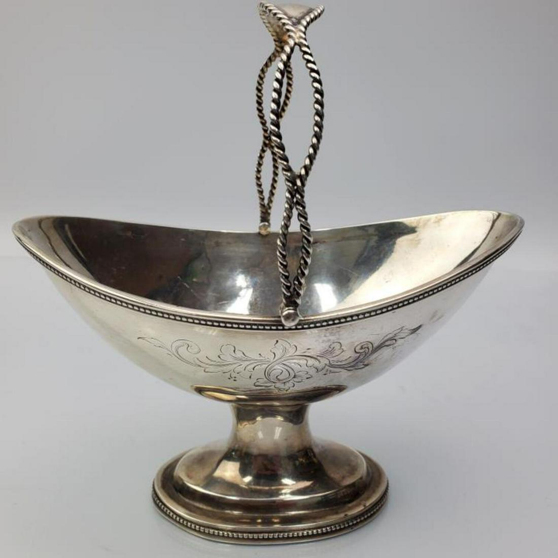American Southern S. Carolina Coin Silver Basket (1 of 4)