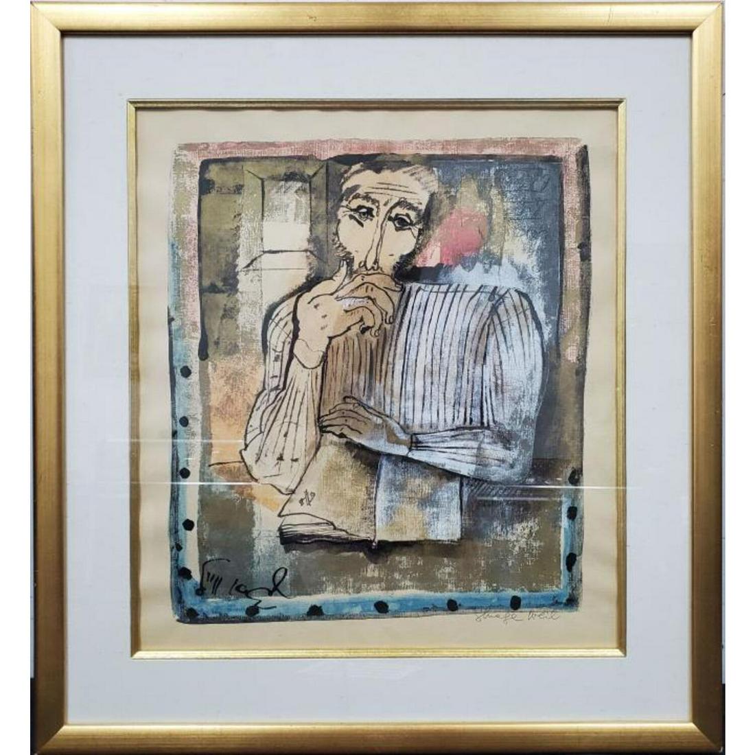 Shraga Weil, Israel (1918-2009) Painting (1 of 4)