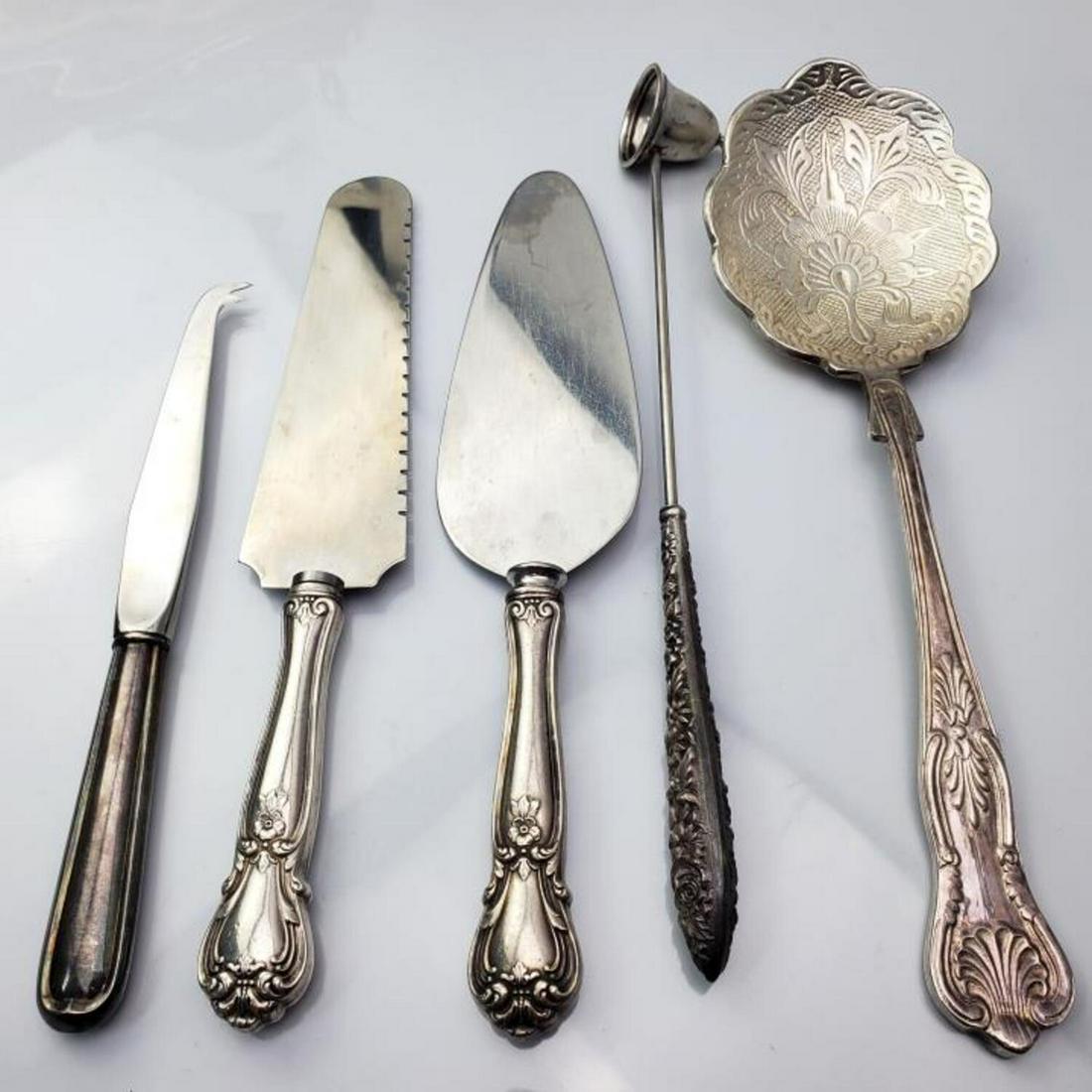 5 Sterling Silver Handled & Silver Plated Utensils (1 of 3)