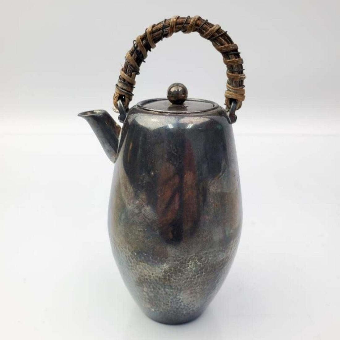 Antique Japanese Silver Sake Pitcher. (1 of 7)