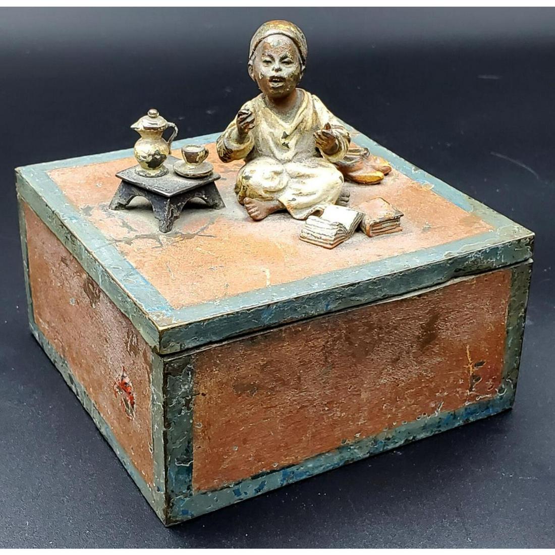 Antique Bergman Style Austrian Bronze Box (1 of 4)