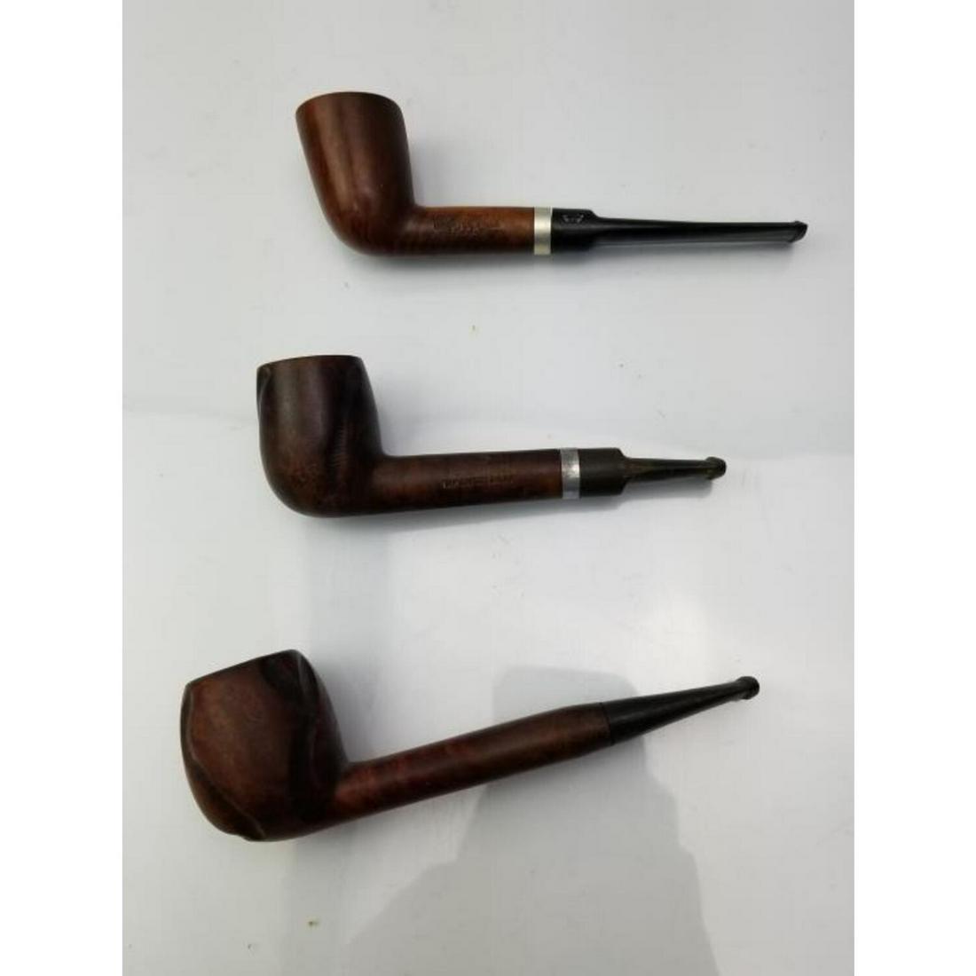 Lot of 3 Tobacco Pipes: Lot of 3 Tobacco Pipes Including Royal Lancer Import Briar Italy, Genuine Briar, and Imported Briar. Condition: Generally Very Good. Dimensions: Longest - 6". Provenance: From a Long Island, NY Home. 