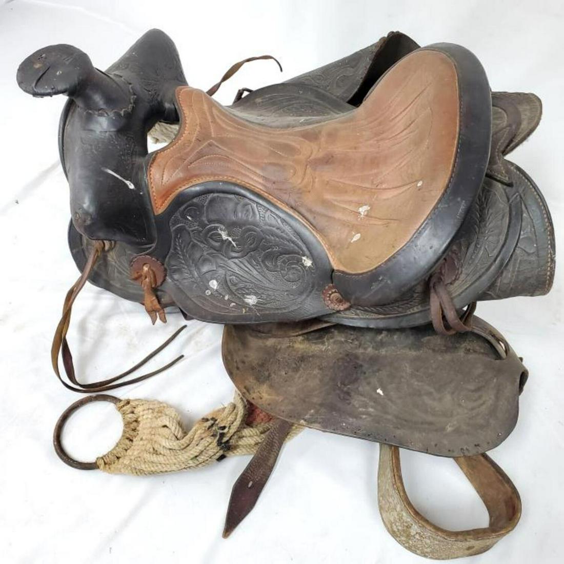 Vintage Leather Horse Saddle (1 of 5)