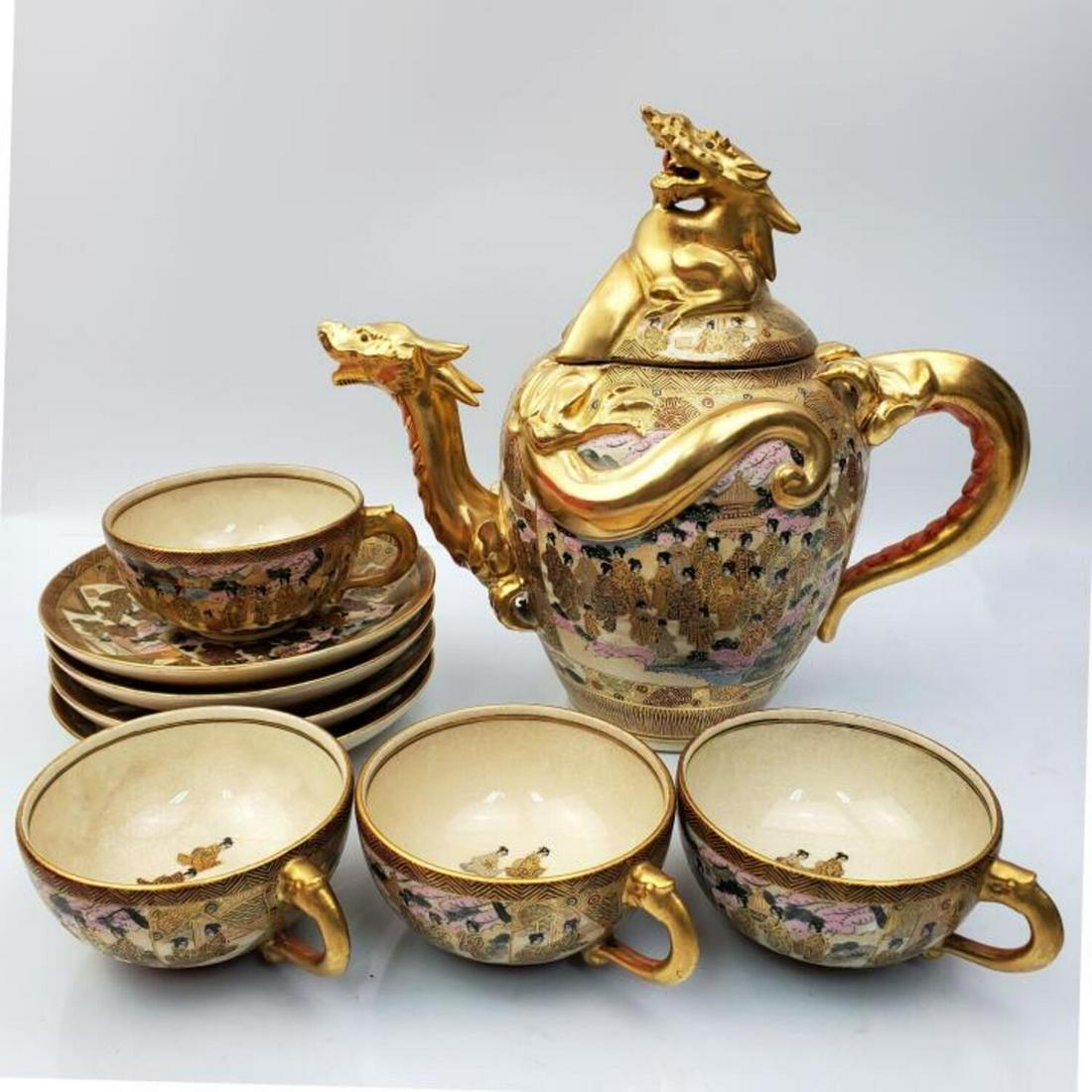 Antique Japanese Satsuma Tea Service by Hododa (1 of 8)