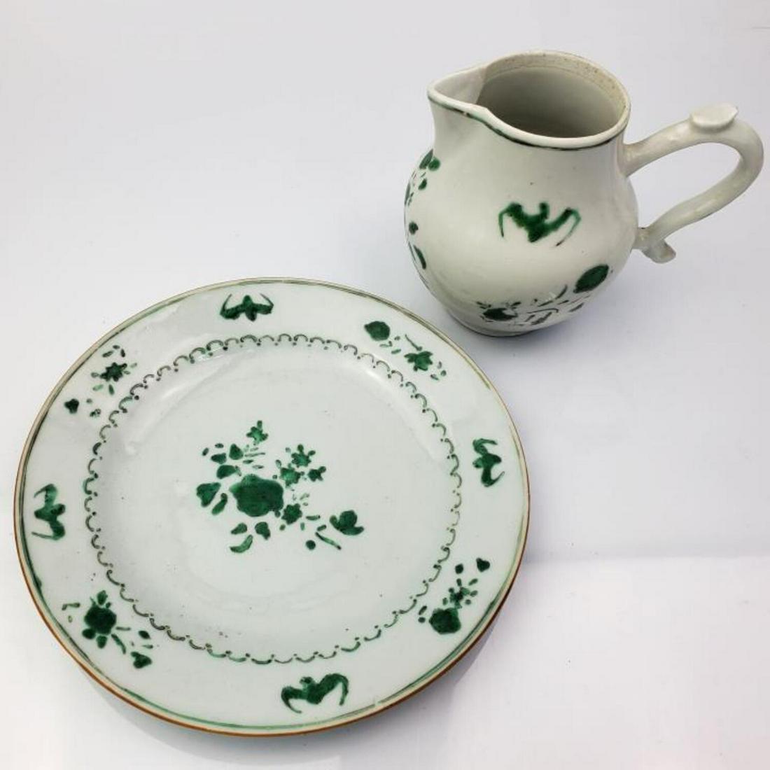 Antique Chinese Export Porcelain White Green Items (1 of 3)