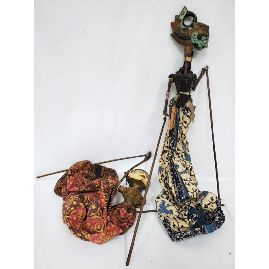 2 Antique Indonesian Puppets (1 of 4)