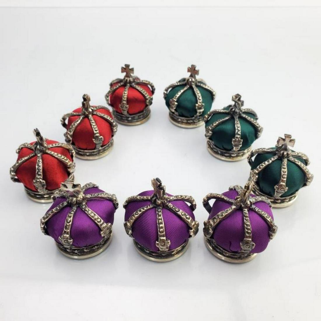 9 Faberge Style Sterling Silver Crowns (1 of 4)