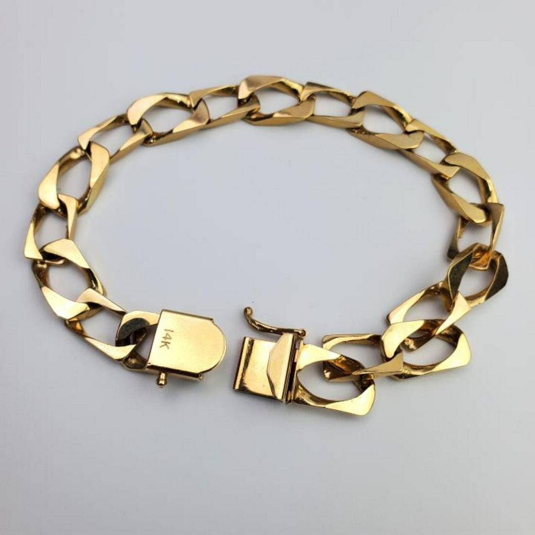 Fine 14K Gold Large Chain Bracelet (1 of 3)