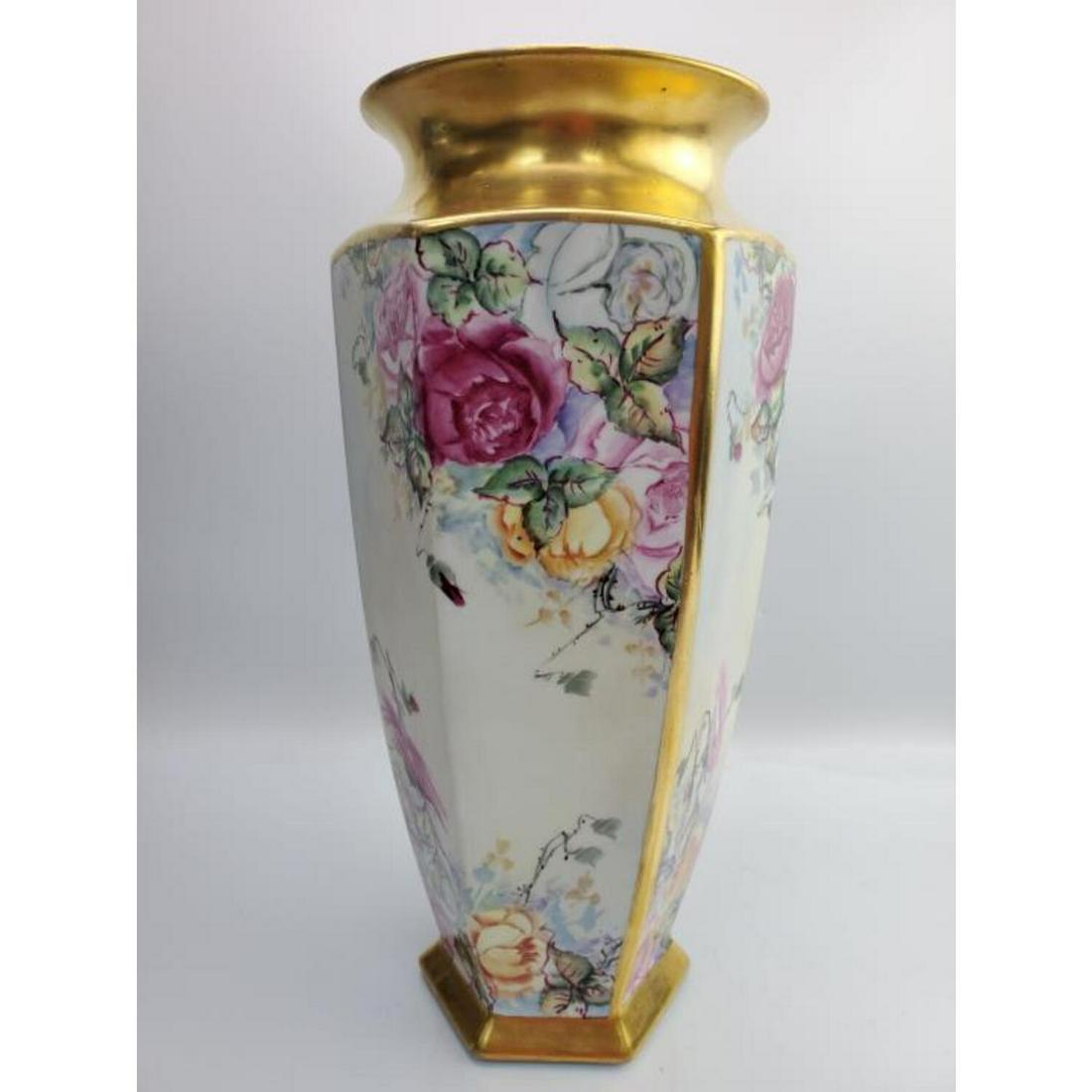 Vintage B & Co. Limoge France, Large Vase Signed Auction