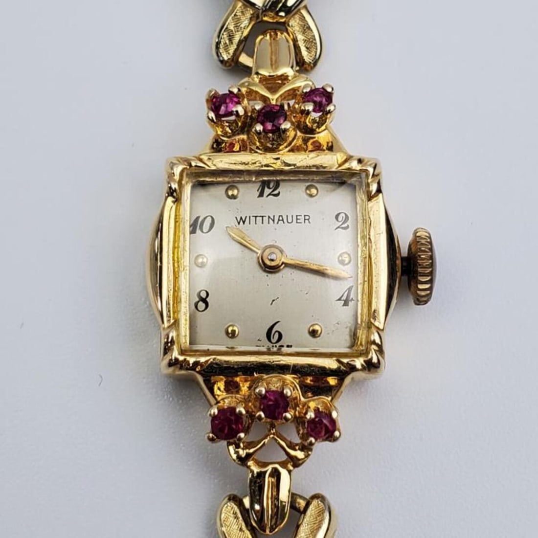 Vintage 14K Gold & Rubies Wittnauer Ladies' Watch (1 of 4)