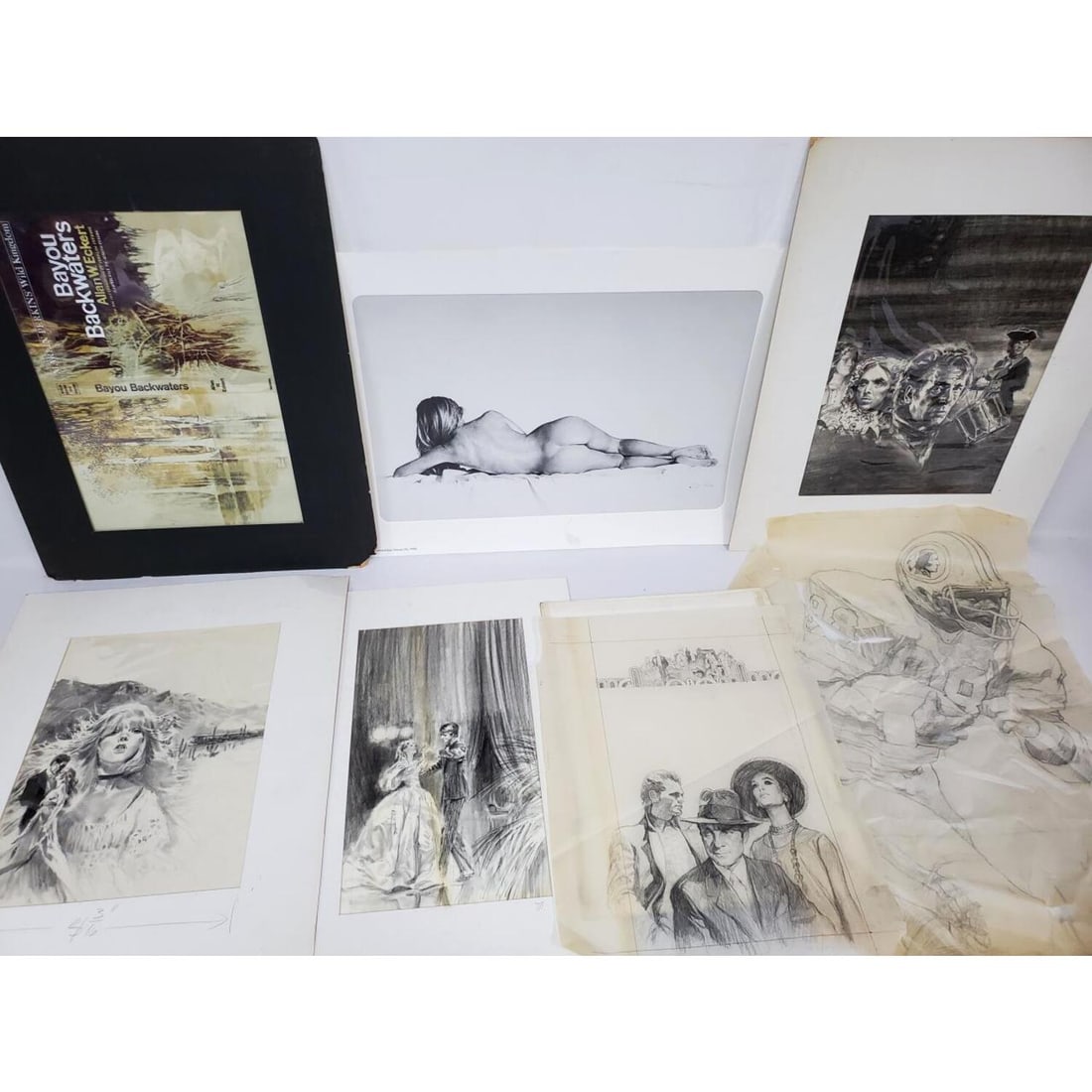 6 Joseph Cellini Illustrations/Pencil Drawings (1 of 9)