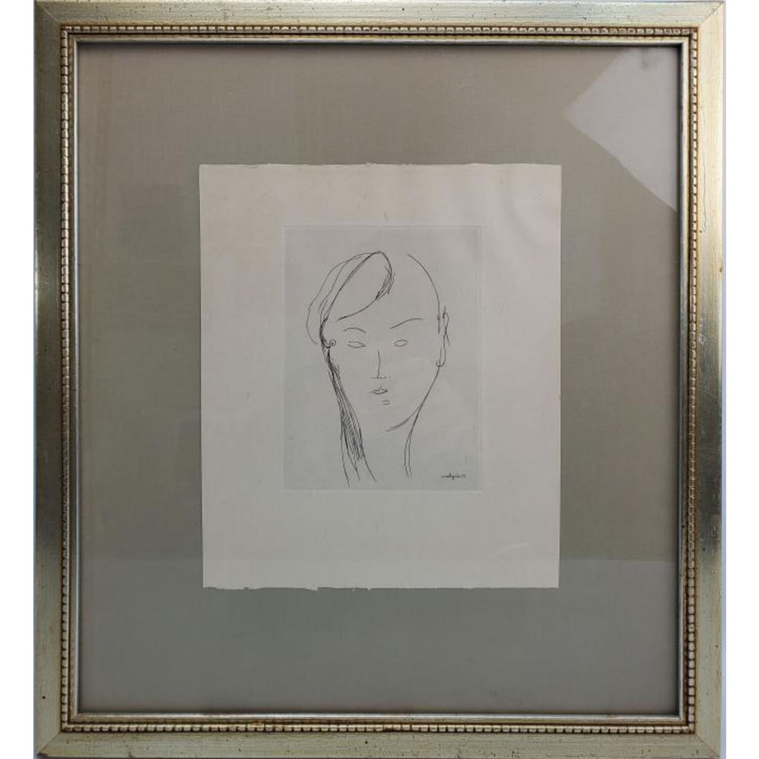 Amedeo Modigliani (1884-1920) Etching Woman's Face (1 of 3)