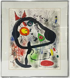 Joan Miro Lithograph "Les Voyants I (The Seers)"