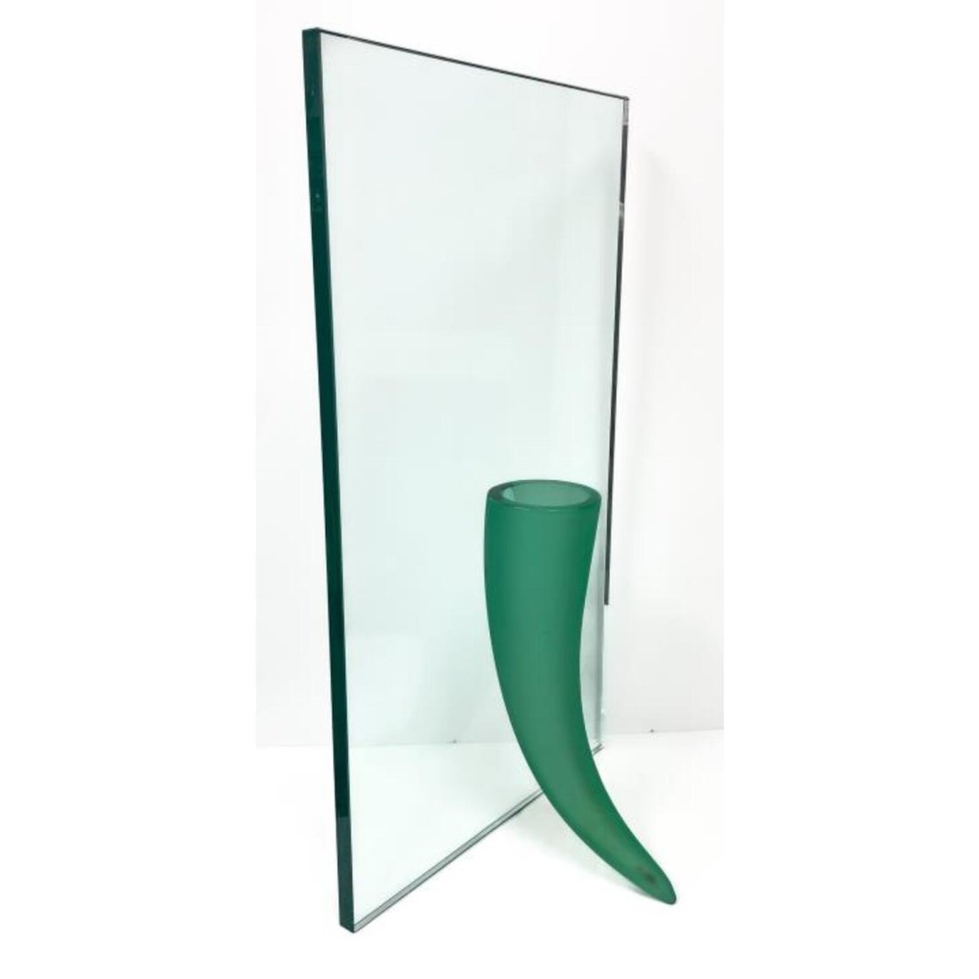 Philippe Starck for Daum Sculpture Vase: Philippe Starck for Daum Sculpture Vase â€œPetite Ã‰trangetÃ© Contre Un Mur”. Fully Signed. Condition: Excellent without any Chips, Cracks, Repairs, or Damages. Dimensions: Total- 27.5"