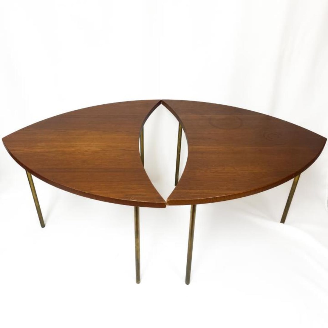 Rare John Stuart Coffee Table: Rare John Stuart Coffee Table Designed by Tove & Edward Kindt-Larsen. 1960's Wood & Metal. Made in Denmark. Fully Signed & Numbered 6322219. Can Be Assembeled as 2 Separate Coffee Tables or 1 Larger C