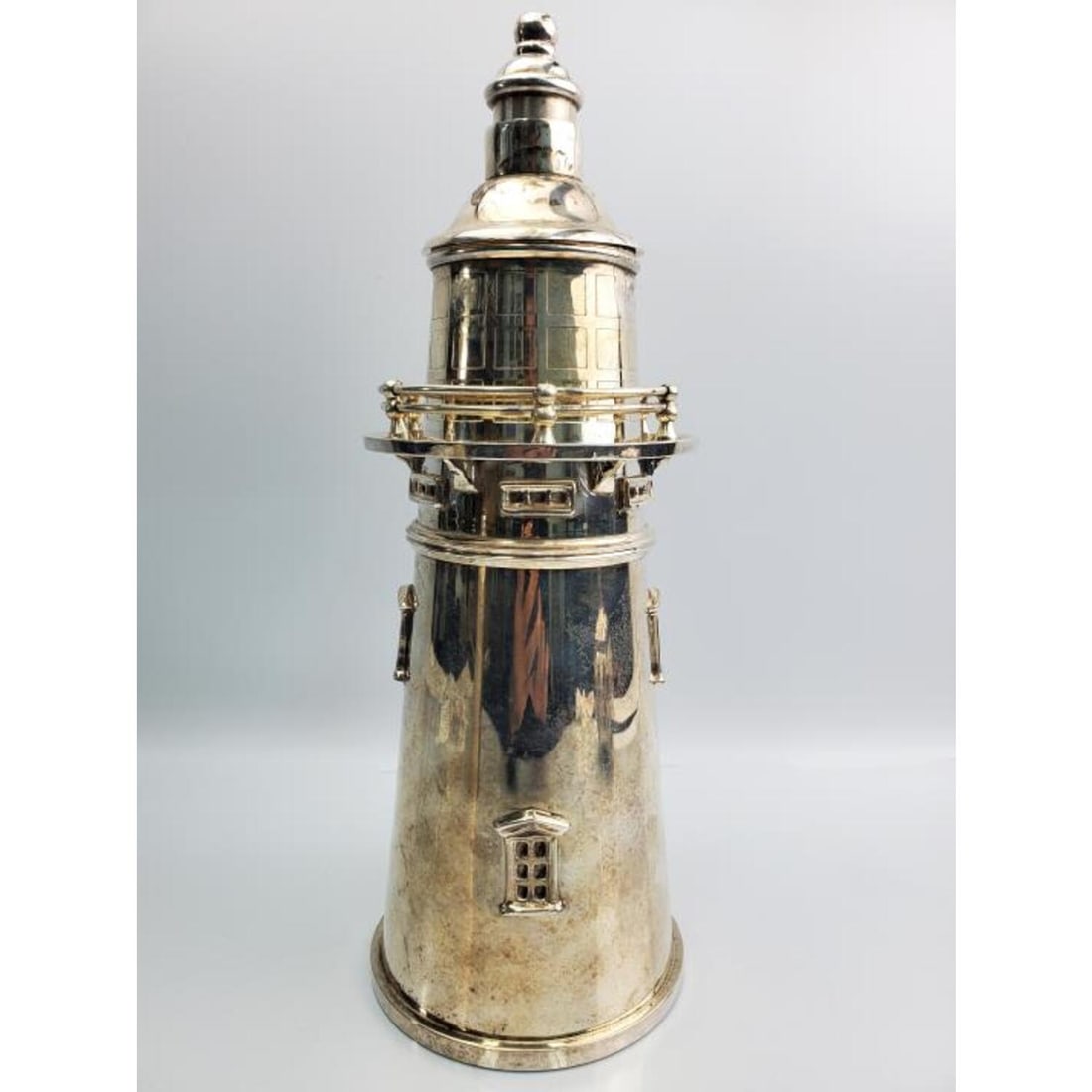 Unusual Vintage Large Silverplated Cocktail Shaker (1 of 5)