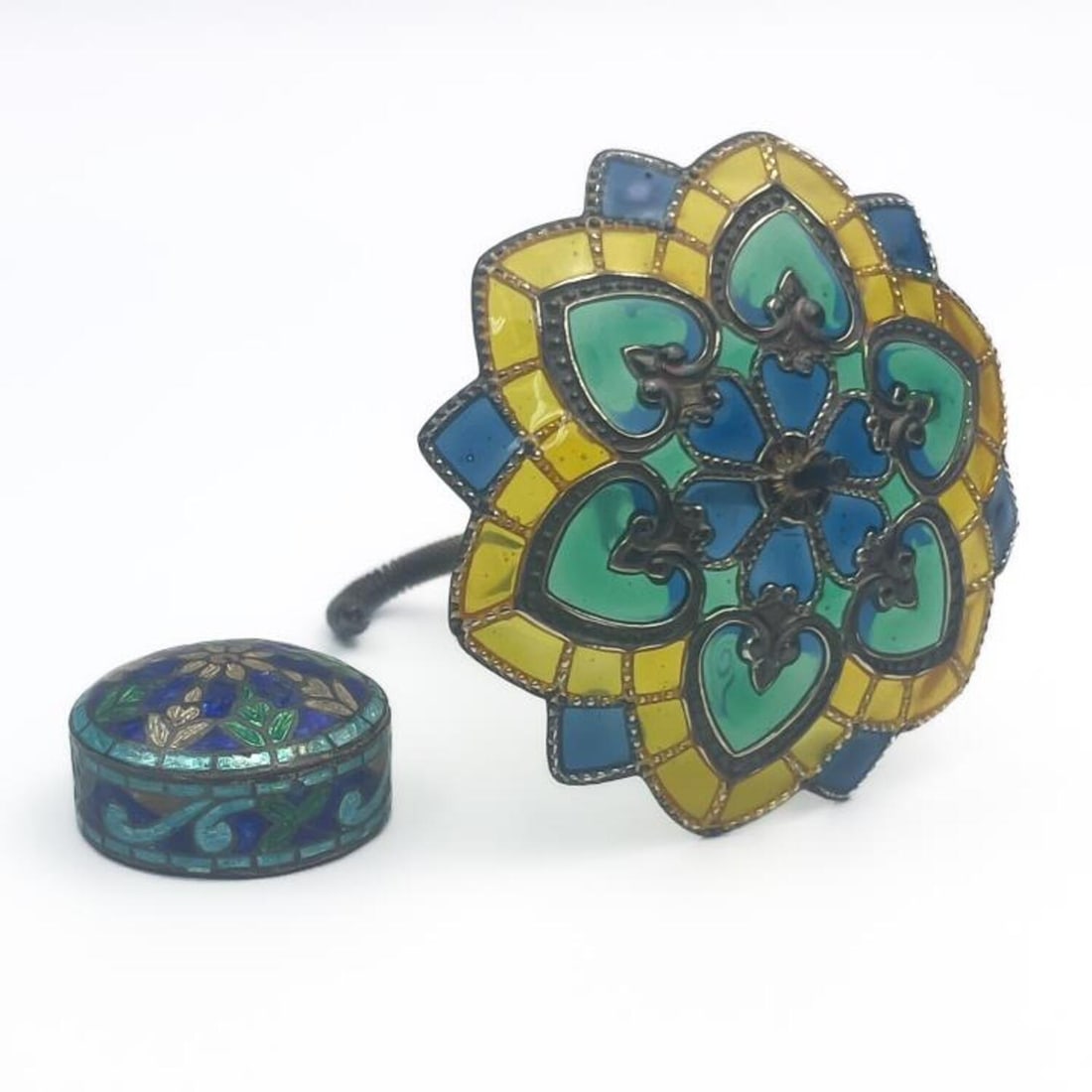 2 Sterling Silver Items Incl. Umbrella & Snuff Box (1 of 8)