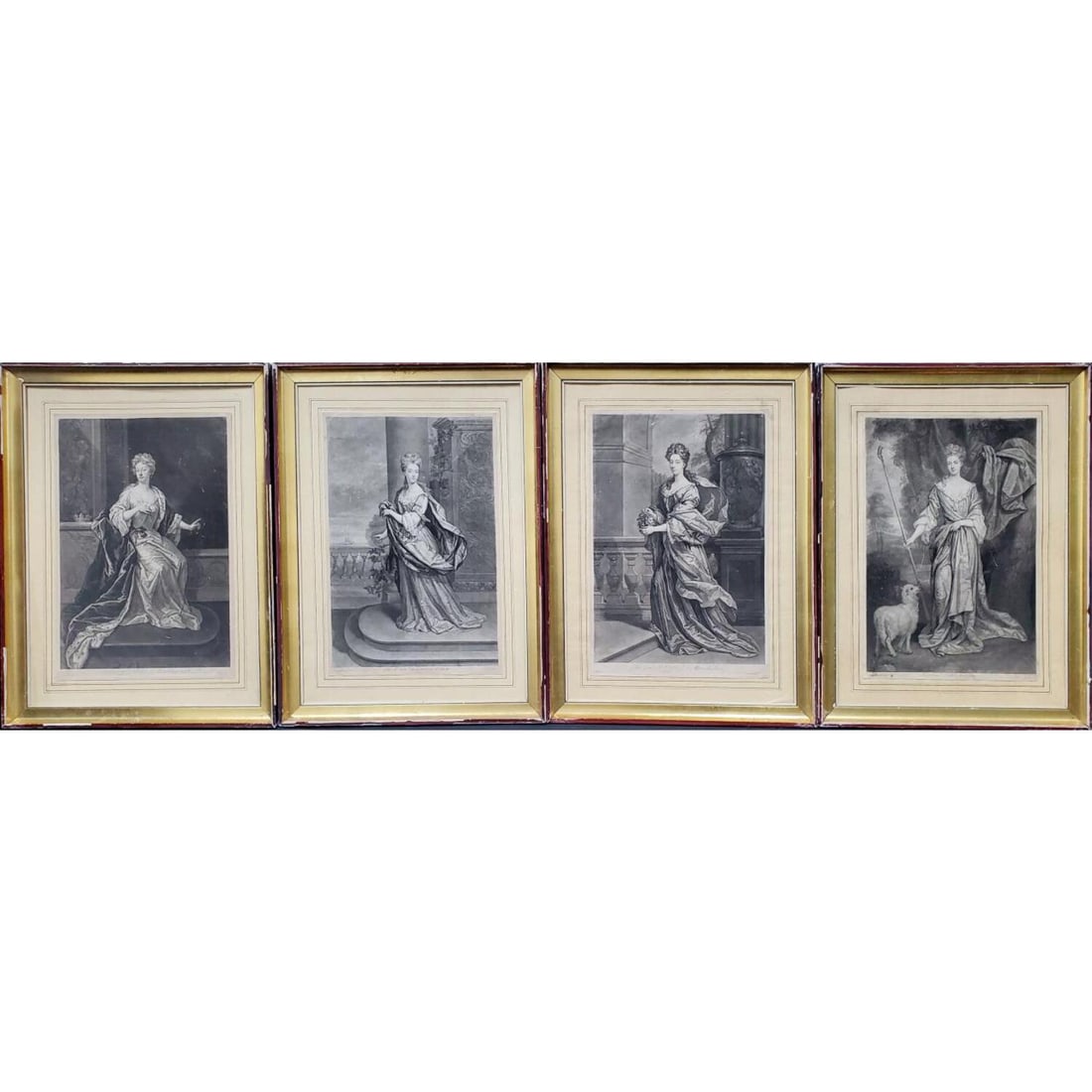 4 18th Century John Faber Engravings of Women (1 of 8)