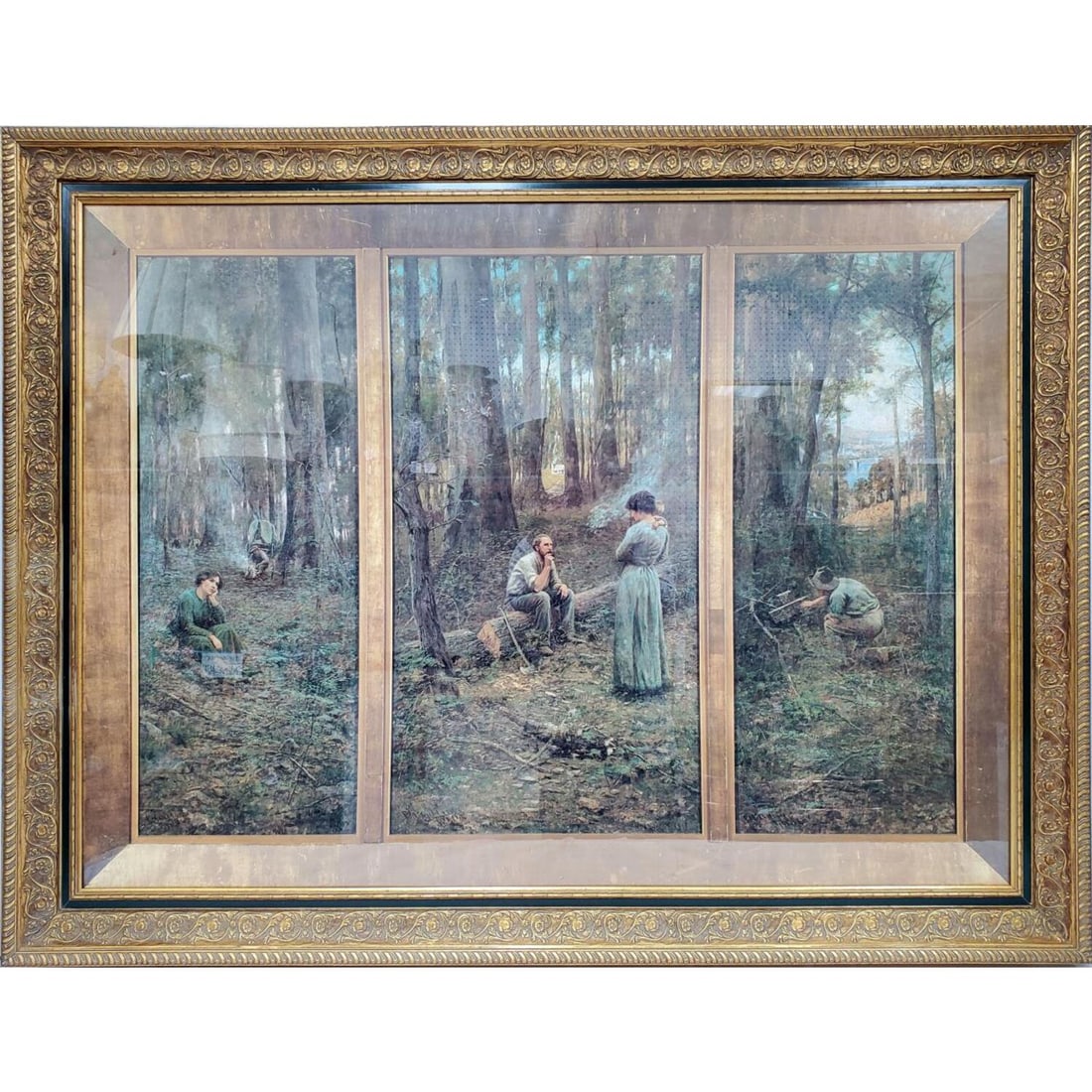 Large Triptych Frederick McCubbin Framed Print (1 of 6)