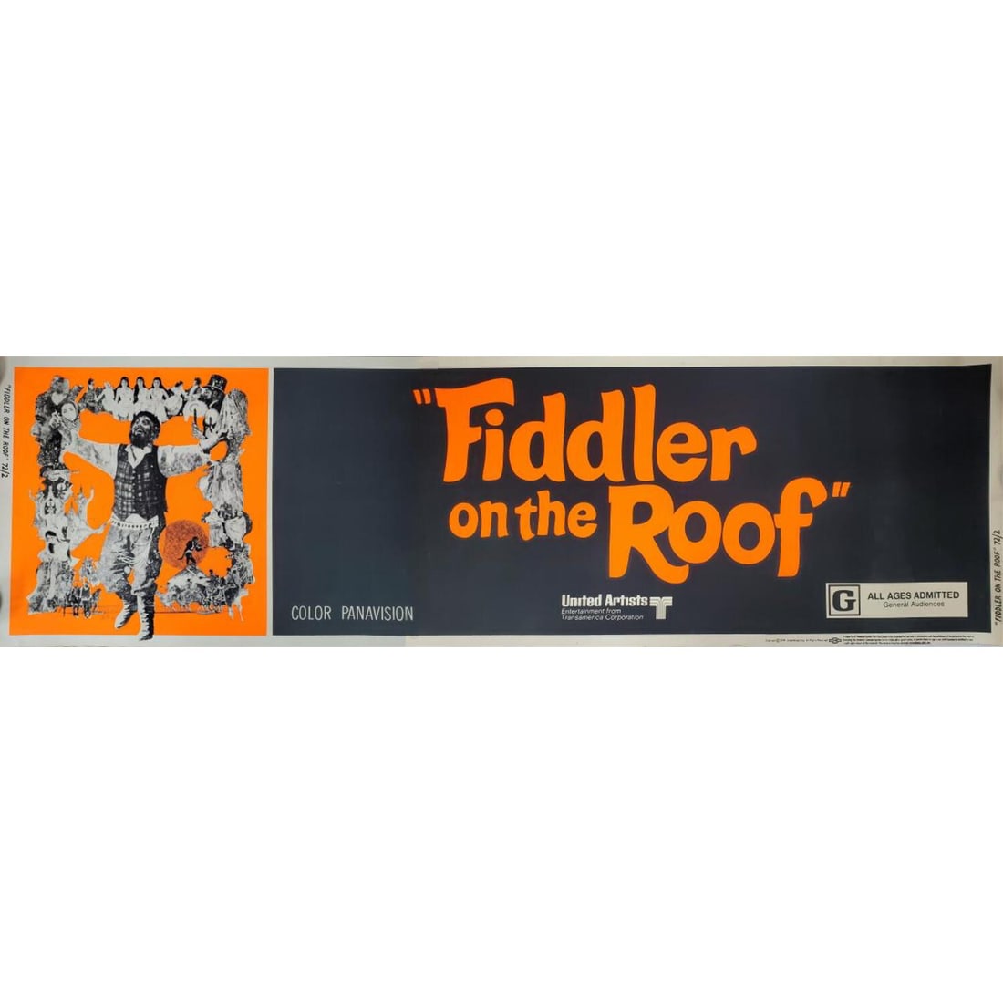 Rare Judaica Fiddler on the Roof Movie Poster (1 of 8)