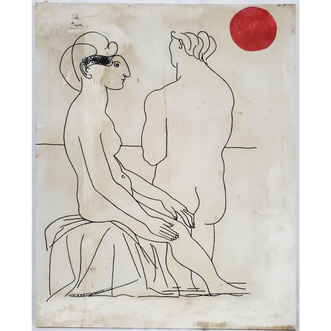 After Pablo Picasso Attribution Painting (1 of 5)