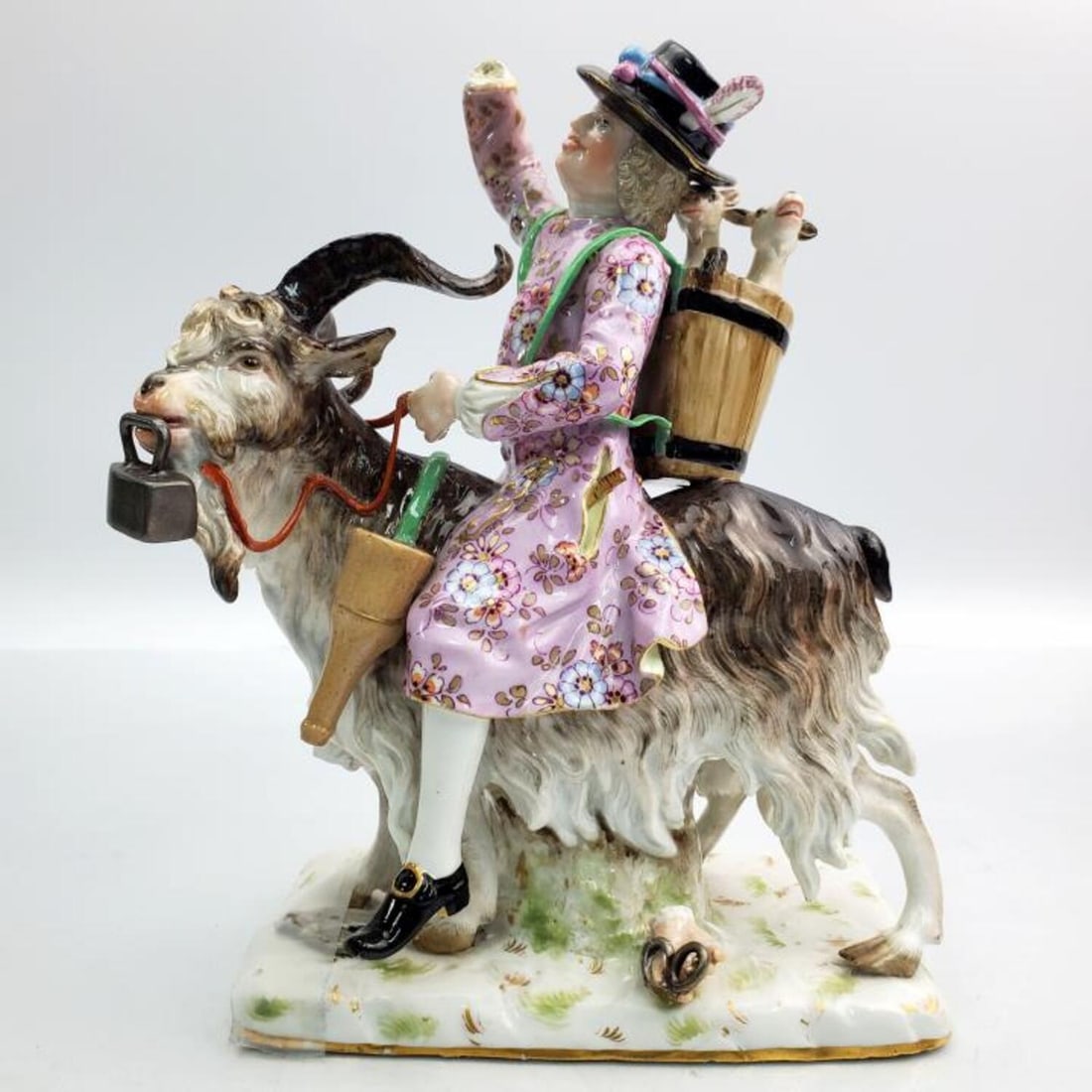 Antique 19th C. Meissen Porcelain "Tailor" Figure (1 of 6)