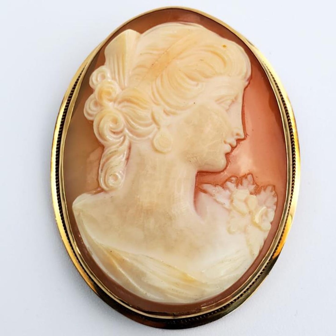 Old 14K Gold and Fine Carved Cameo Brooch/Pendant (1 of 4)
