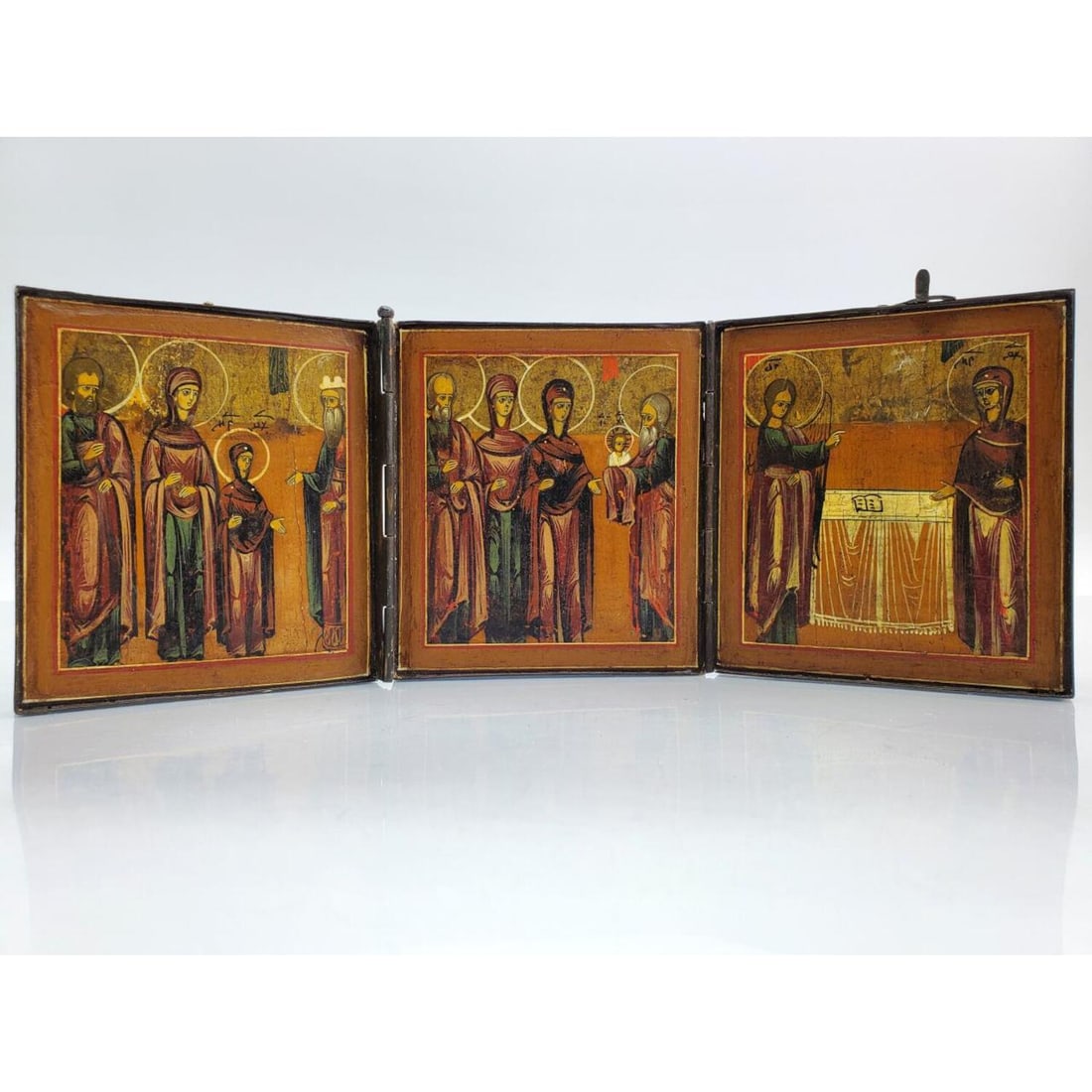 Russian Triptych Icon. (1 of 3)