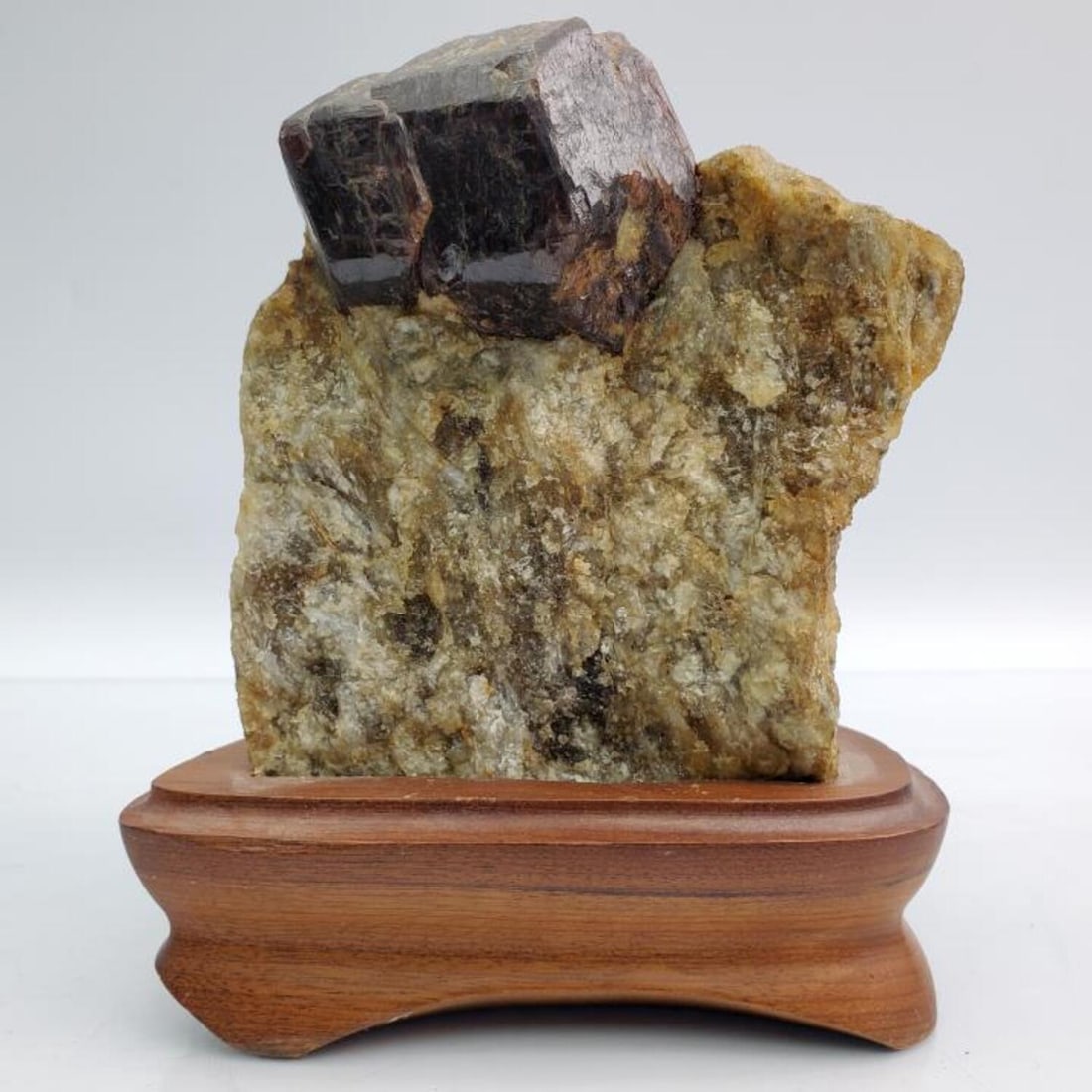 Chinese Carved "Scholar's Rock" on Wood Base (1 of 5)